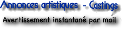 Recevoir casting par mail