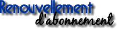 Renouvellement d'abonnement Casting Azur